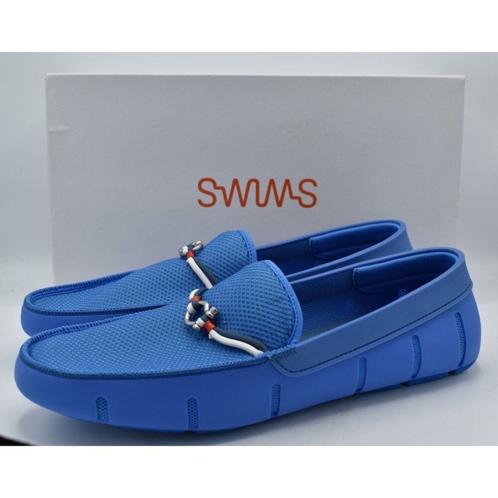 SWIMS Mens Size 15 Riva Sail Blue Slip‎ On Waterproof Shoes Loafers